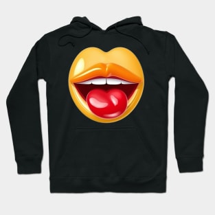 Tongue Out Emoji Sticker - Express Yourself with this Playful Emoticon Hoodie